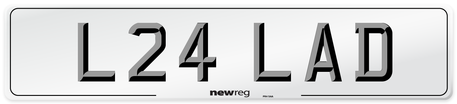 L24 LAD Front Number Plate