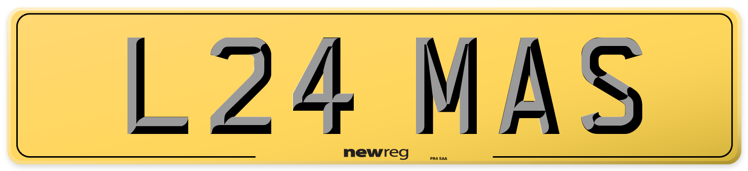 L24 MAS Rear Number Plate