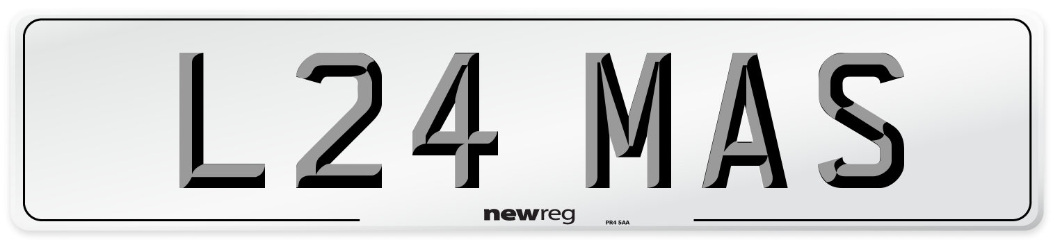 L24 MAS Front Number Plate