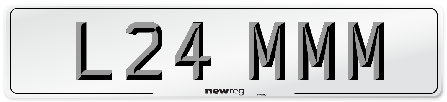 L24 MMM Front Number Plate