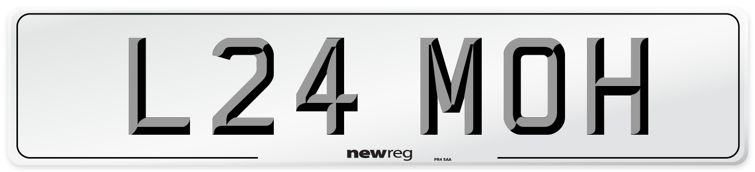 L24 MOH Front Number Plate