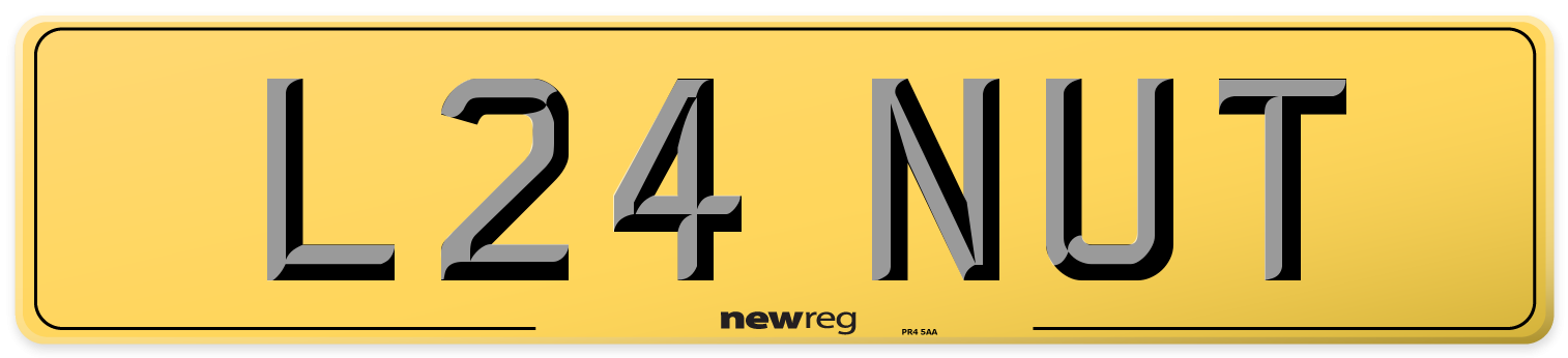 L24 NUT Rear Number Plate