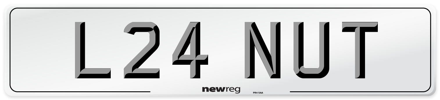 L24 NUT Front Number Plate