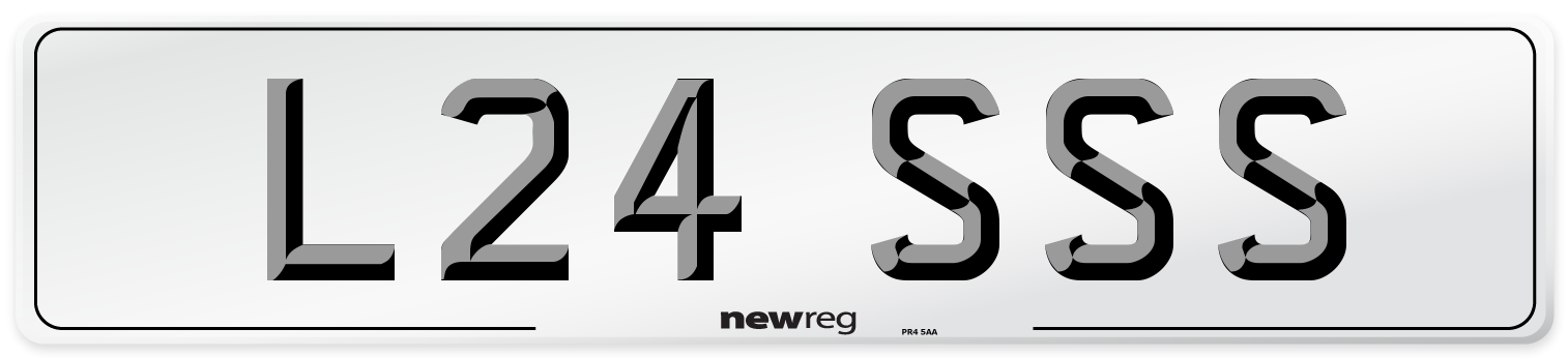 L24 SSS Front Number Plate