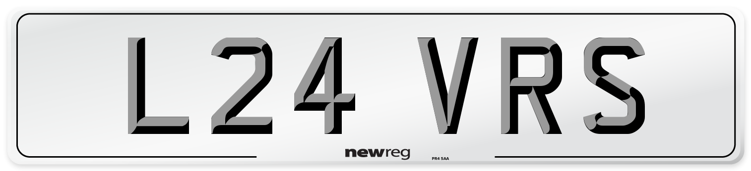 L24 VRS Front Number Plate