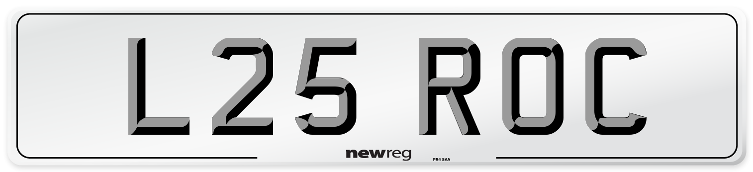 L25 ROC Front Number Plate