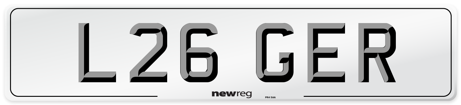 L26 GER Front Number Plate