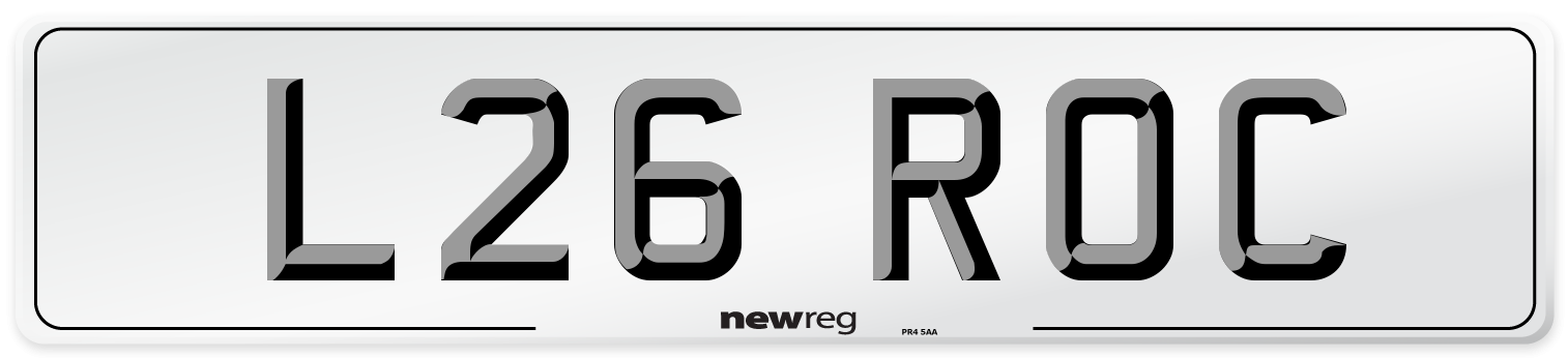 L26 ROC Front Number Plate