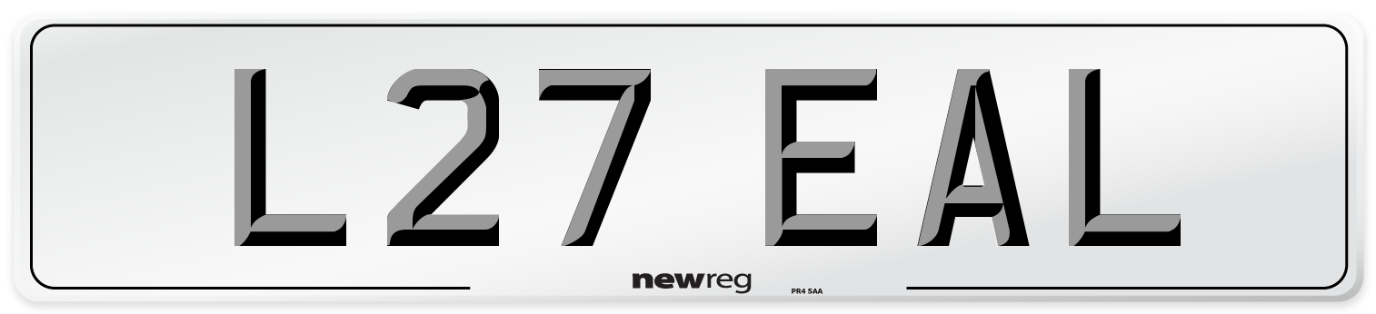 L27 EAL Front Number Plate