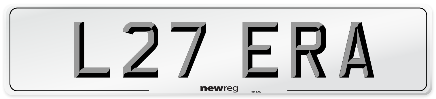 L27 ERA Front Number Plate