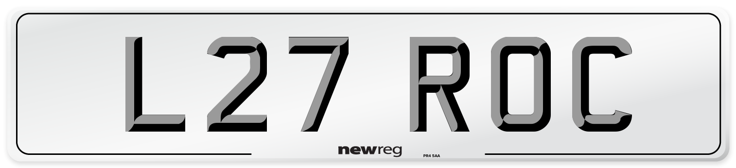 L27 ROC Front Number Plate