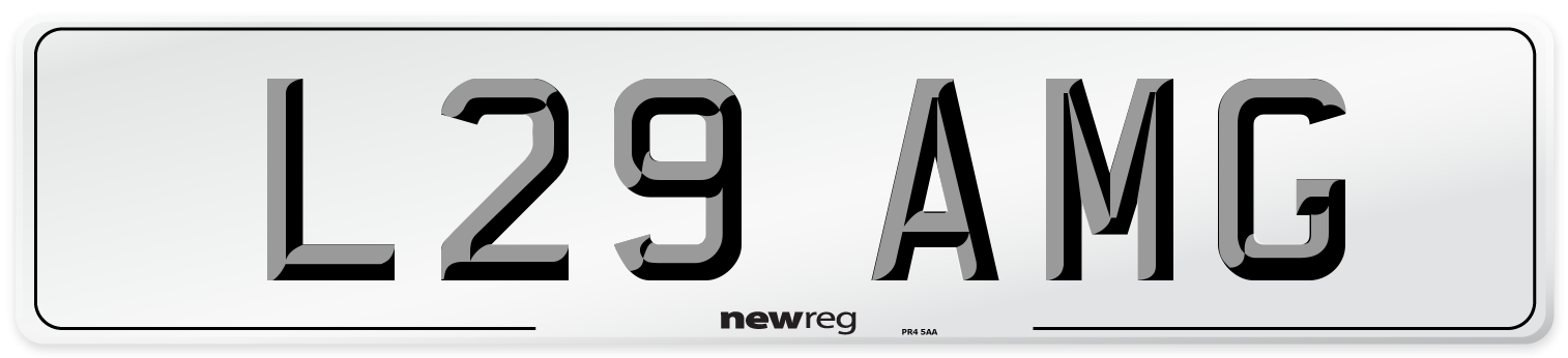 L29 AMG Front Number Plate
