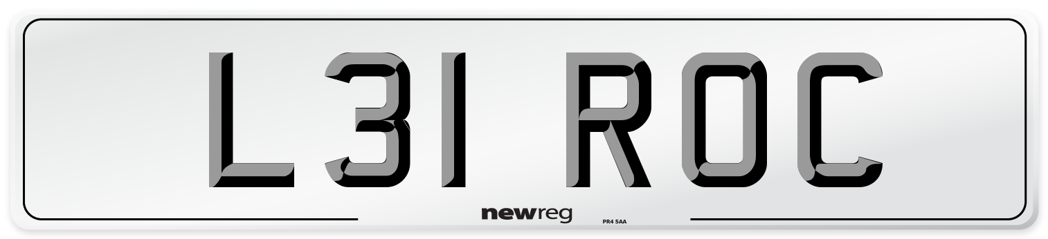 L31 ROC Front Number Plate