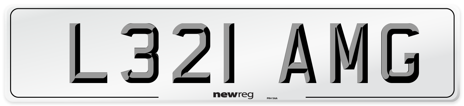 L321 AMG Front Number Plate