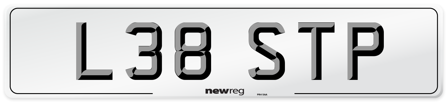 L38 STP Front Number Plate