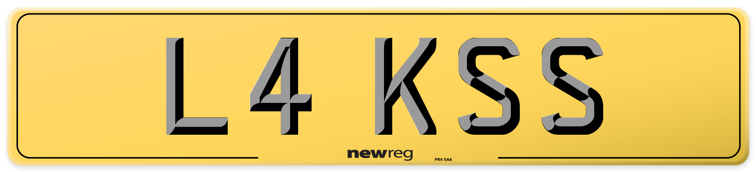 L4 KSS Rear Number Plate