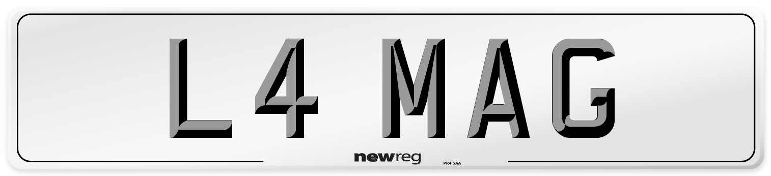 L4 MAG Front Number Plate