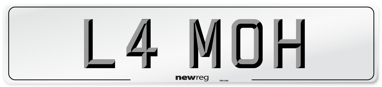 L4 MOH Front Number Plate