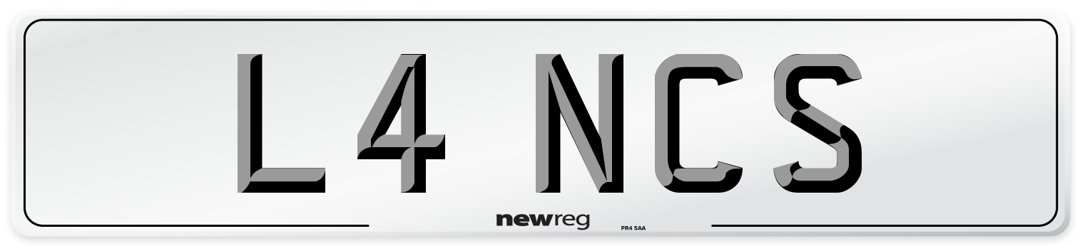 L4 NCS Front Number Plate