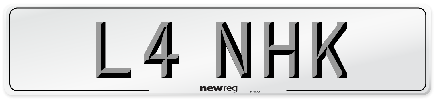L4 NHK Front Number Plate