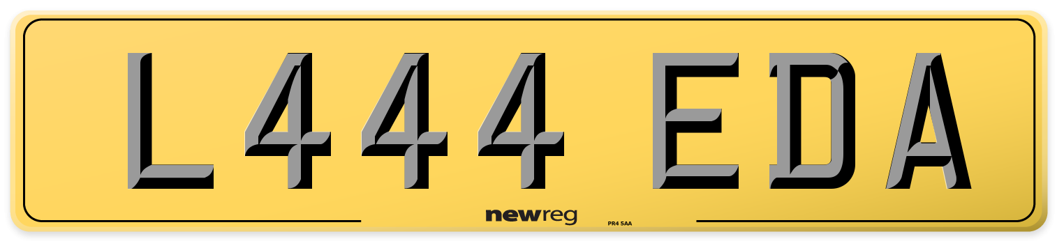 L444 EDA Rear Number Plate