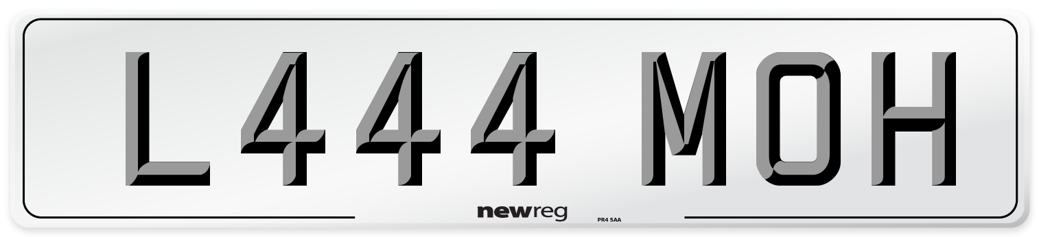 L444 MOH Front Number Plate