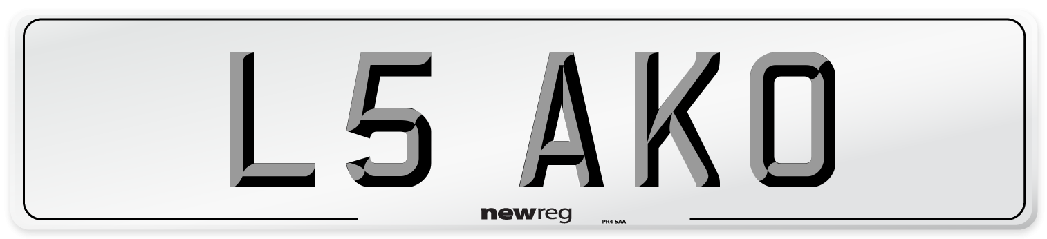 L5 AKO Front Number Plate