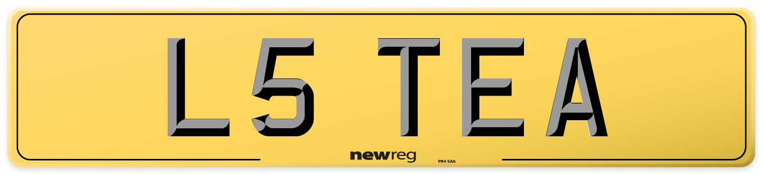 L5 TEA Rear Number Plate