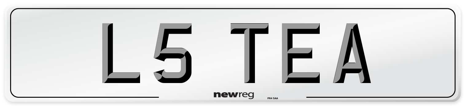 L5 TEA Front Number Plate