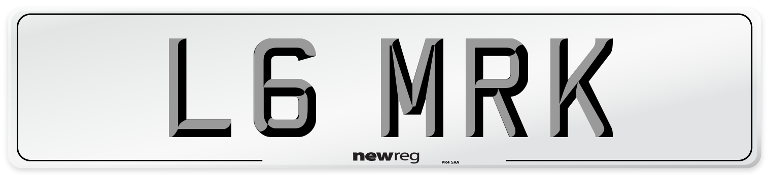 L6 MRK Front Number Plate