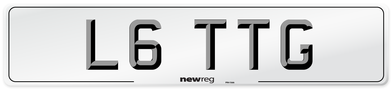 L6 TTG Front Number Plate