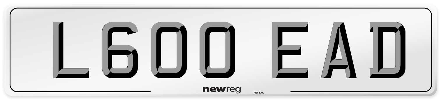 L600 EAD Front Number Plate
