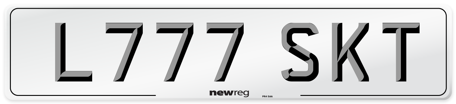 L777 SKT Front Number Plate