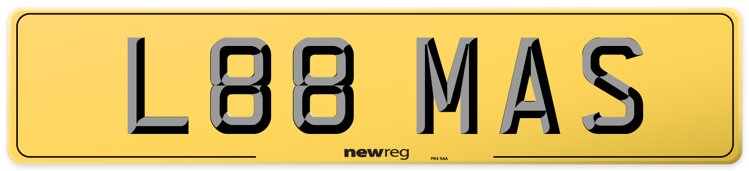 L88 MAS Rear Number Plate