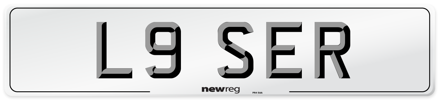 L9 SER Front Number Plate