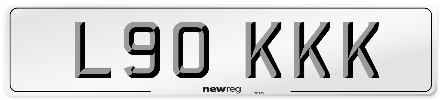 L90 KKK Front Number Plate
