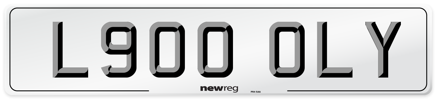 L900 OLY Front Number Plate