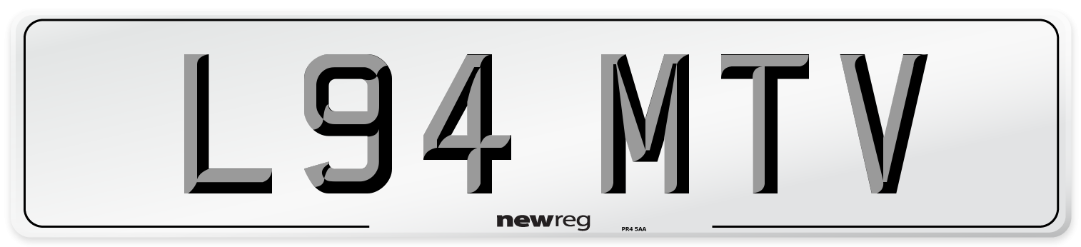 L94 MTV Front Number Plate