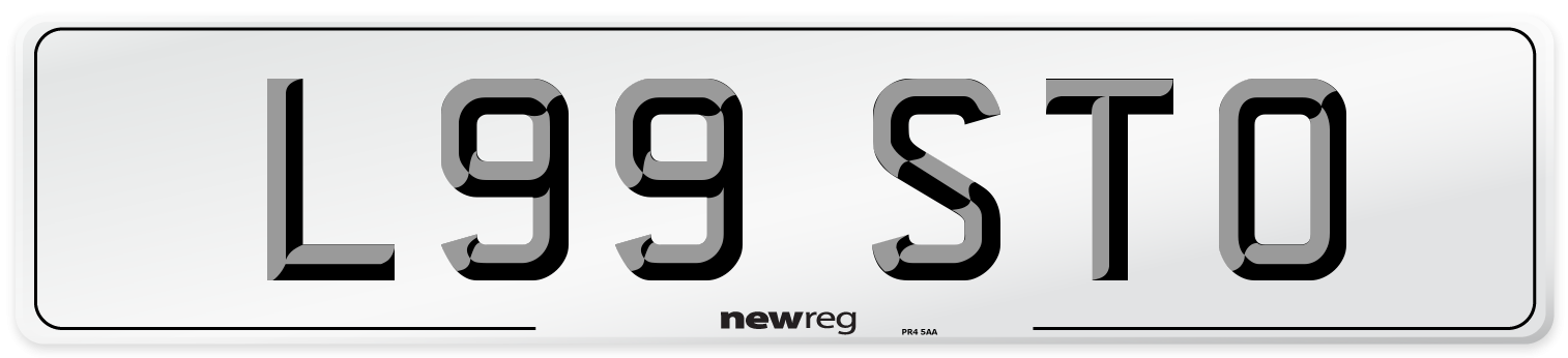 L99 STO Front Number Plate