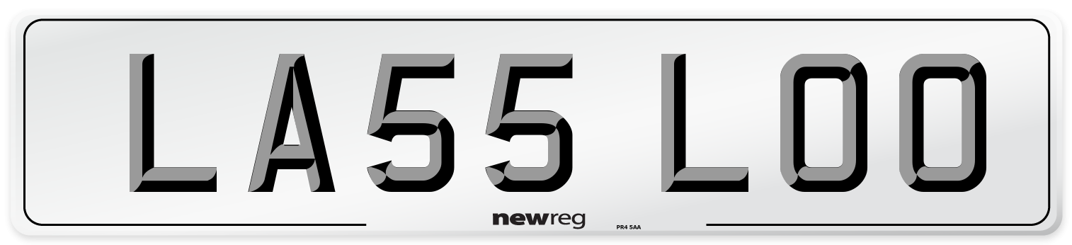 LA55 LOO Front Number Plate