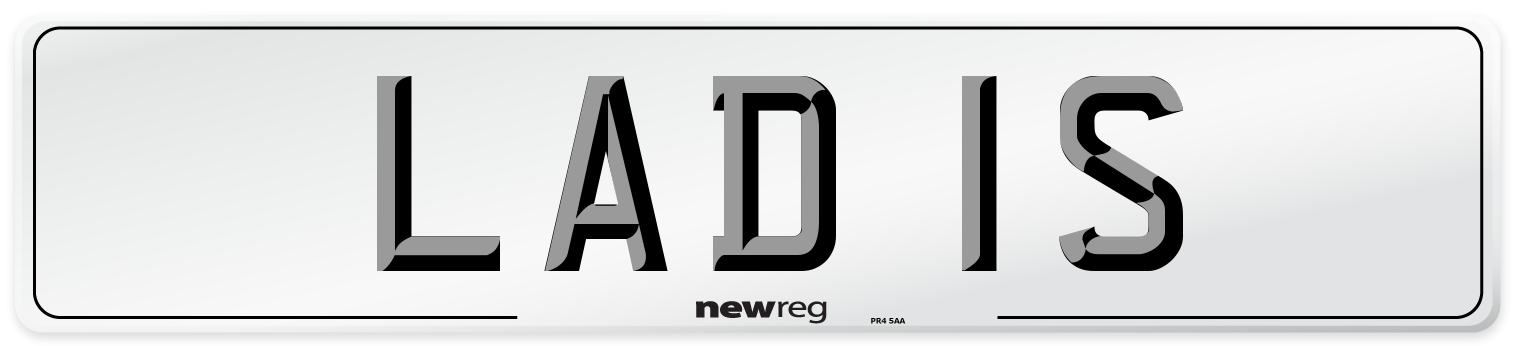 LAD 1S Front Number Plate