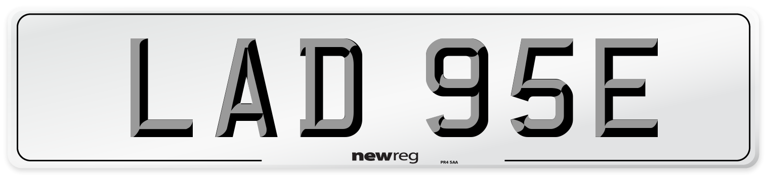 LAD 95E Front Number Plate