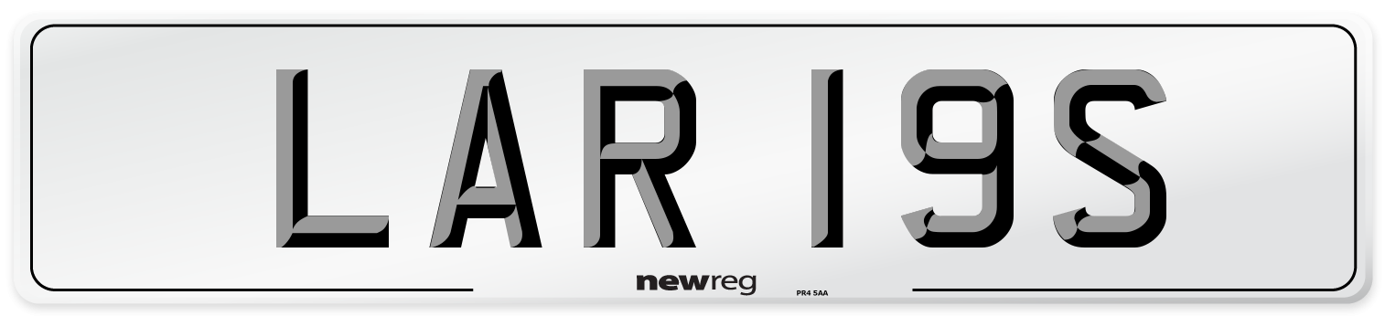 LAR 19S Front Number Plate