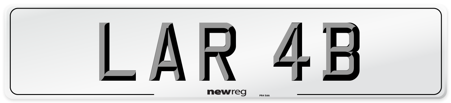 LAR 4B Front Number Plate