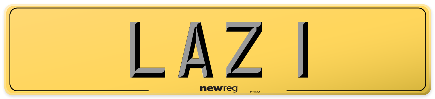 LAZ 1 Rear Number Plate