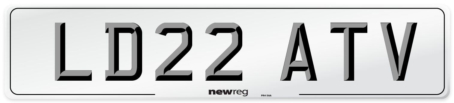 LD22 ATV Front Number Plate