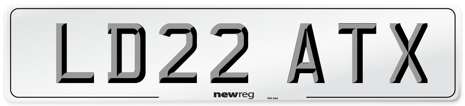 LD22 ATX Front Number Plate