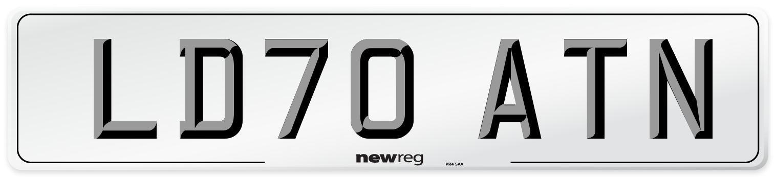 LD70 ATN Front Number Plate