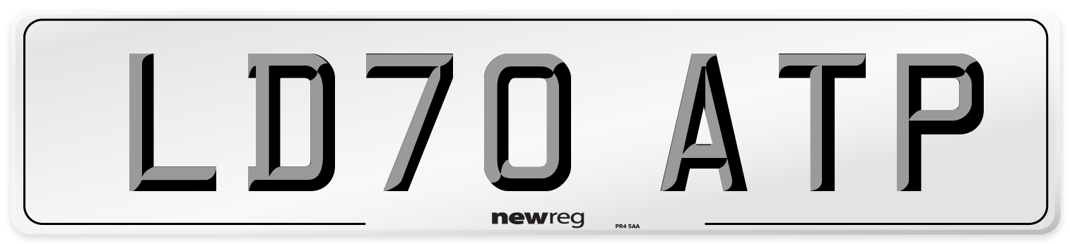 LD70 ATP Front Number Plate