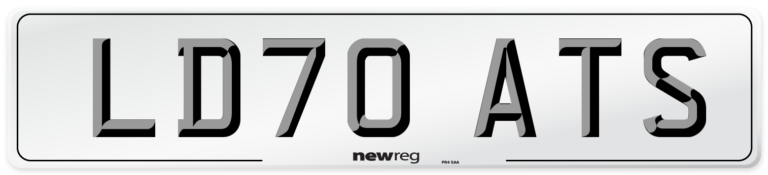 LD70 ATS Front Number Plate